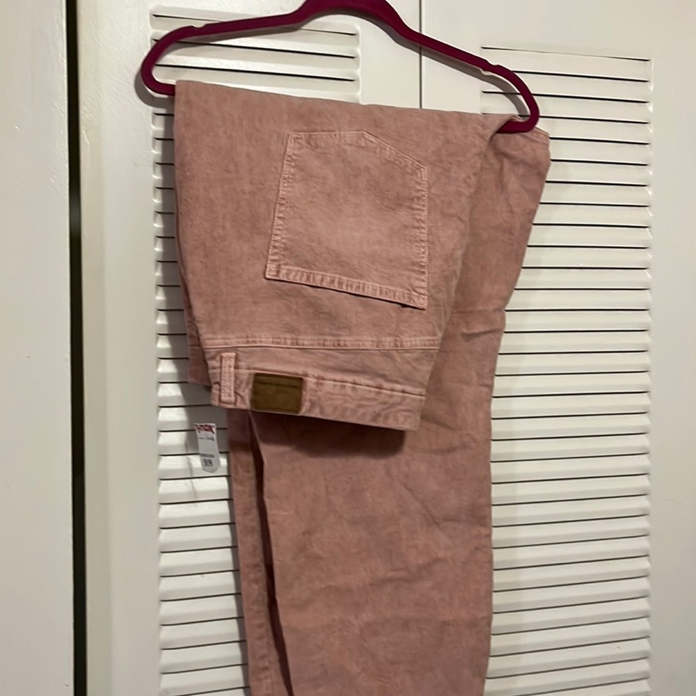 Light pink corduroyed pants